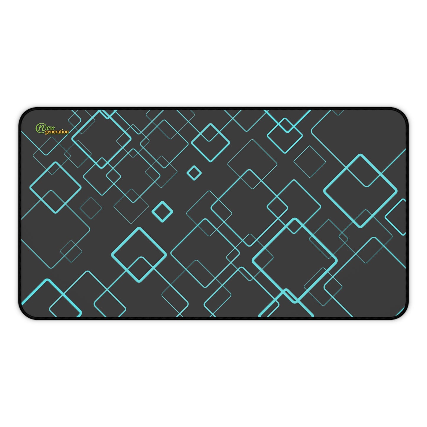 New Generation - Modern Geometric Desk Mat, Office Decor, Workspace Accessories, Gift for Students, Home Office Essentials 12" × 22"