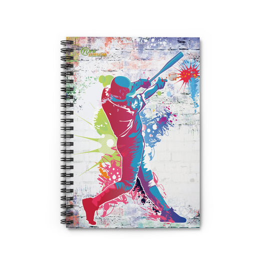 Hard Cover Lined Journal Notebook - Baseball Design Ruled Line, 6x8 inches with 118 pages Journal, , Planning Organizer One Size