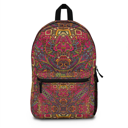 New Generation - Ethnic Themed Backpack - Perfect for School, Ideal Gift for students , Trendy School Bag, Back-to-School Accessory, Unique