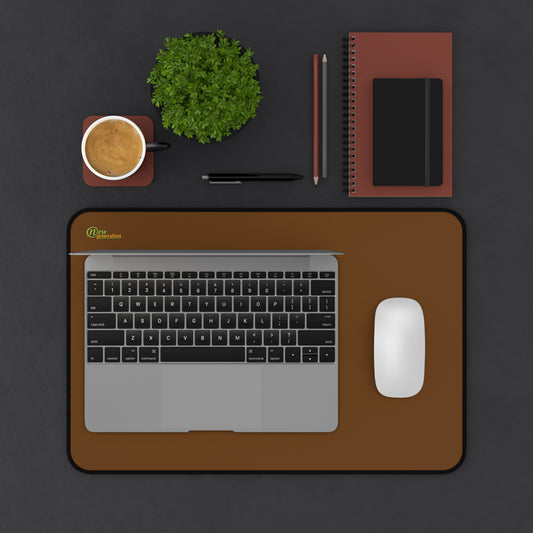 New Generation - Brown Color Desk Mat , Desk Decor, Home or Office Accessories, Waterproof Desk Writing Mat, Large Desk Blotter Protector . 12" × 18"