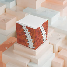 Colorful Football Note Cube - Fun Desk Organizer, Office Supplies, Stationery Gift, Note Pad, Home Decor, Write & Remind