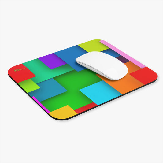 New Generation - Colorful Geometric Mouse Pad, Desk Accessory, Computer Gift, Office Decor, Gaming Mousepad, Vibrant Workstation Style