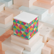 Colorful Pattern Note Cube - Fun Desk Organizer, Office Supplies, Stationery Gift, Note Pad, Home Decor, Write & Remind