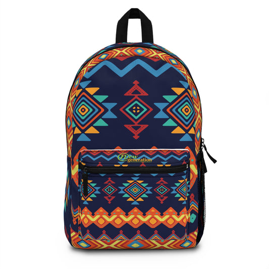New Generation - Ethnic Themed Backpack - Perfect for School, Ideal Gift for students , Trendy School Bag, Back-to-School Accessory, Unique