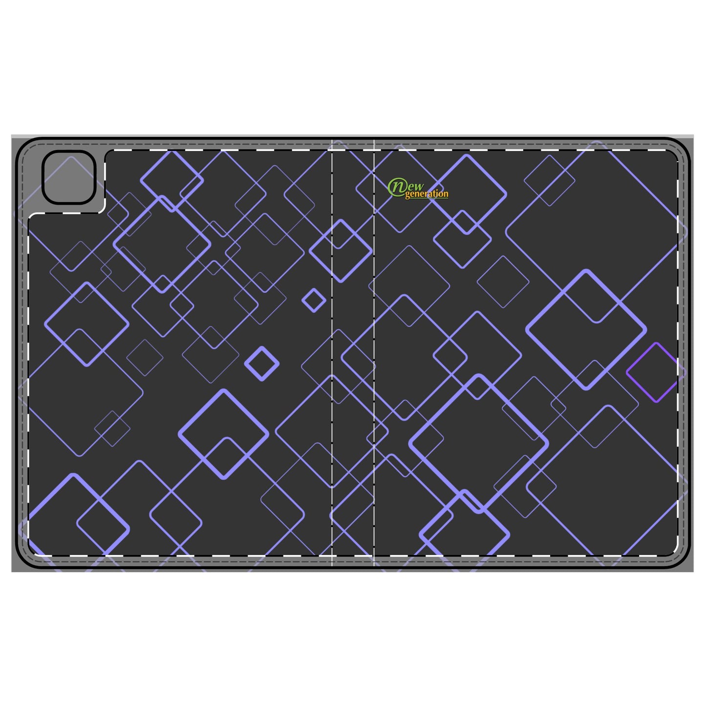 Modern Geometric Tablet Folio Case, Stylish Tech Sleeve, Gift for Students, Office Essentials, Unique Design for Tech Lovers iPad Pro 11