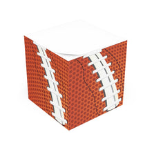 Colorful Football Note Cube - Fun Desk Organizer, Office Supplies, Stationery Gift, Note Pad, Home Decor, Write & Remind