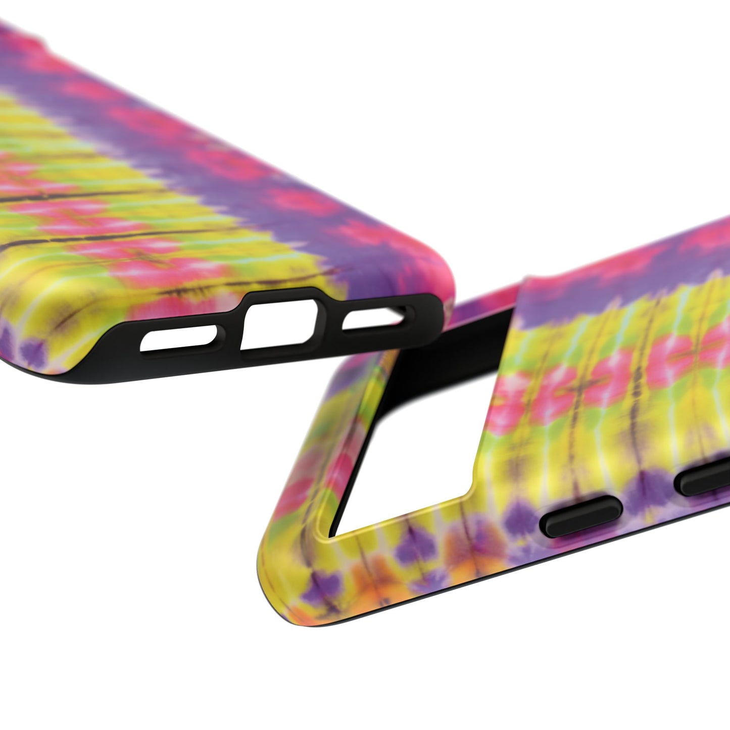 Tie-Dye Phone Case, Colorful Tough Case, Free-Spirited Phone Cover, Gift for Teens, Vibrant Phone Accessory, Funky Style