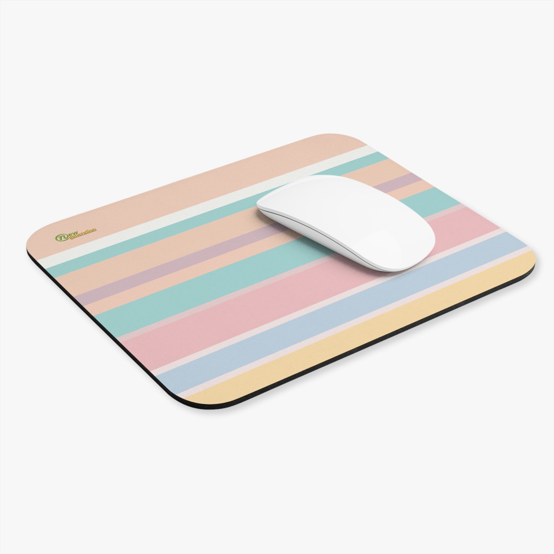 New Generation - Striped Mouse Pad, Aesthetic Desk Decor, Office Supplies, Gift for Students, Home Office Essentials, Modern Workspace
