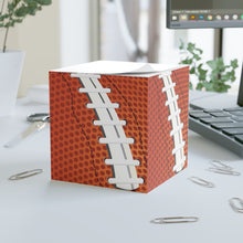 Colorful Football Note Cube - Fun Desk Organizer, Office Supplies, Stationery Gift, Note Pad, Home Decor, Write & Remind