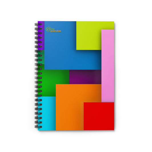 Colorfull Spiral Notebook - Ruled Line, Colored Journal, Funky Stationery Gift, Boho Notebook, Planning Organizer One Size
