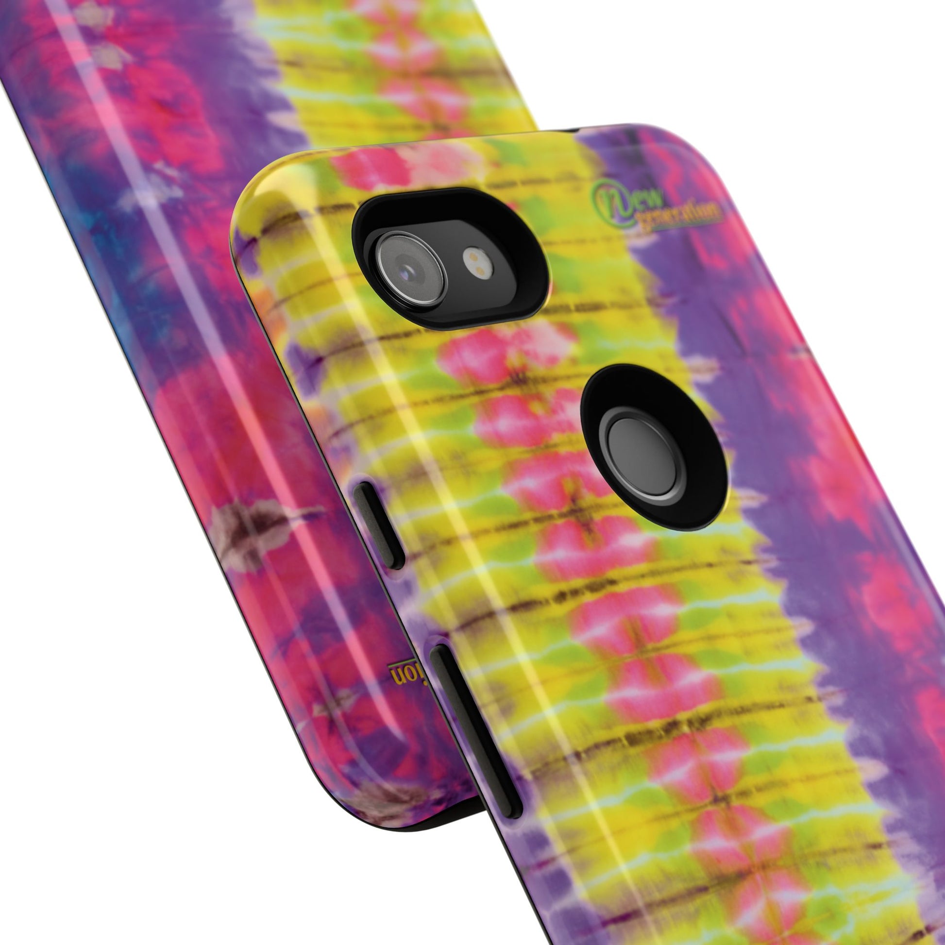 Tie-Dye Phone Case, Colorful Tough Case, Free-Spirited Phone Cover, Gift for Teens, Vibrant Phone Accessory, Funky Style