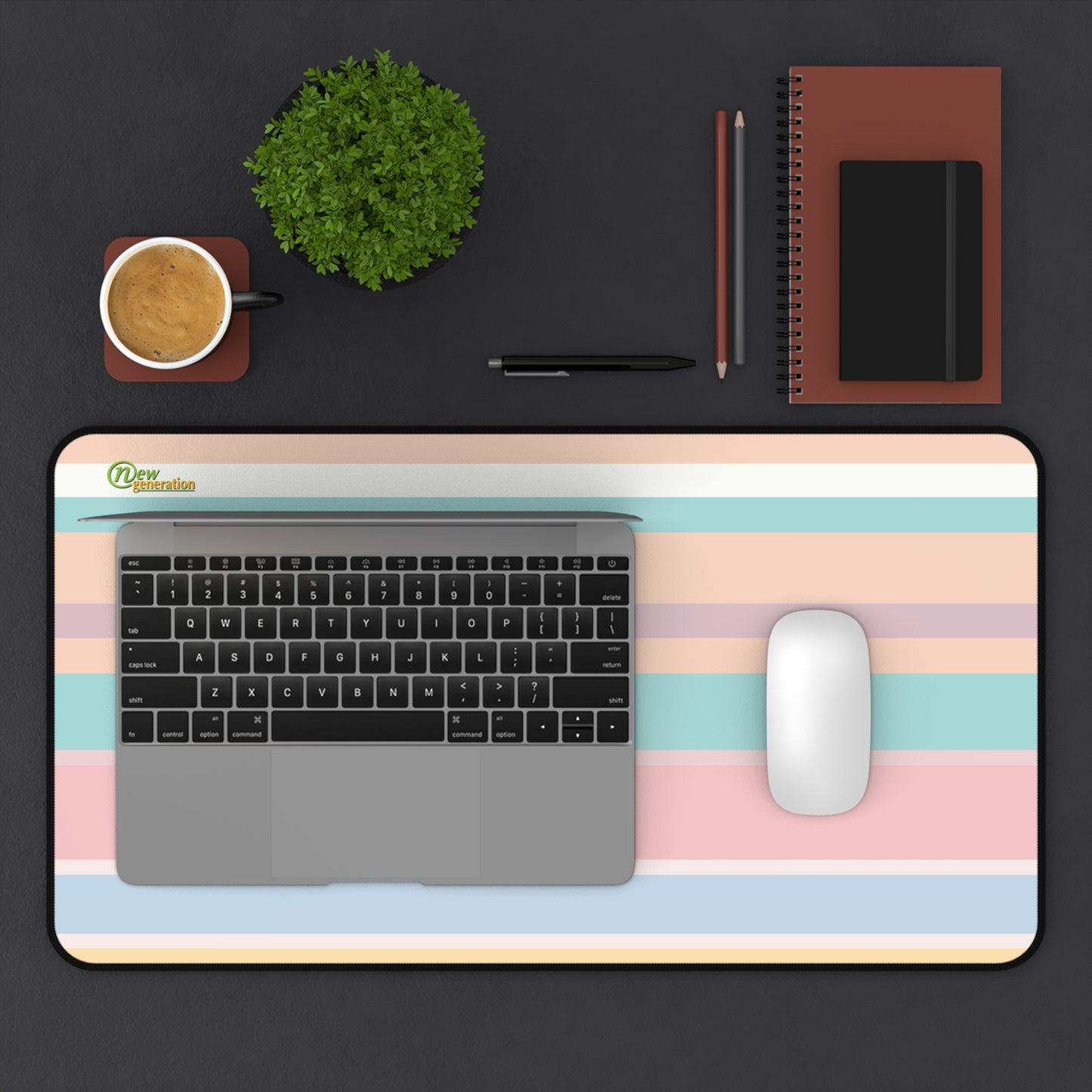 New Generation - Desk Mat - Minimalist Home Office Decor, Office Accessories, Computer Mousepad, Gift for Students, Modern Desk Essentials