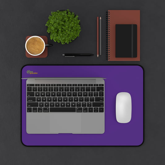 New Generation - Dark Purple Color Desk Mat , Desk Decor for Home or Office , Waterproof Desk Writing Mat, Large Desk Blotter Protector . 12" × 18"