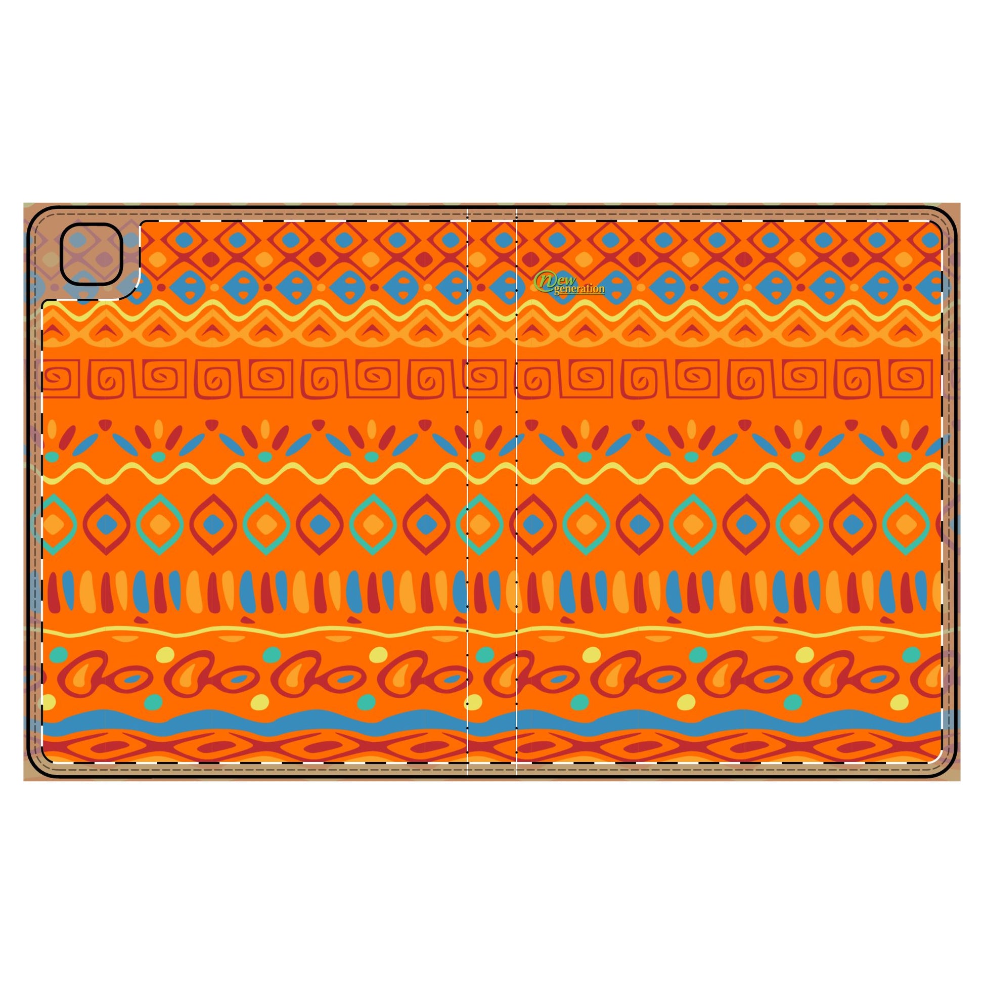 Vibrant Boho Tablet Folio Case, Colorful iPad Cover, Artistic Tech Accessory, Gift for Students, Stylish Protection for Tablets iPad Pro 12.9