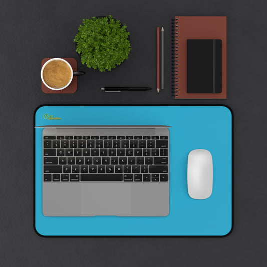 New Generation - Turquoise Color Desk Mat , Desk Decor for Home or Office , Waterproof Desk Writing Mat, Large Desk Blotter Protector . 12" × 18"