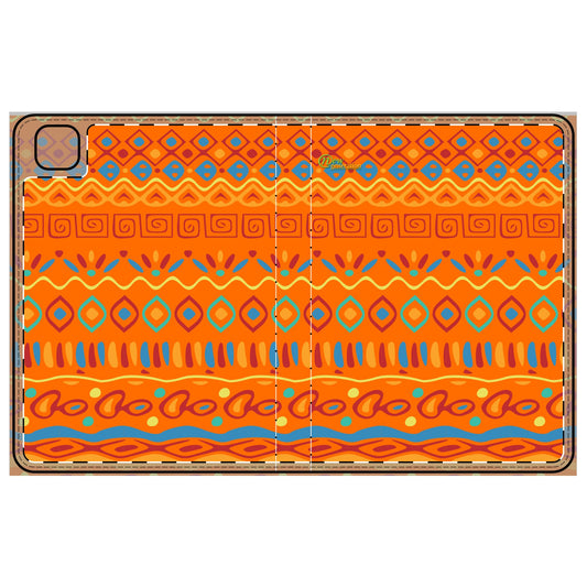 Vibrant Boho Tablet Folio Case, Colorful iPad Cover, Artistic Tech Accessory, Gift for Students, Stylish Protection for Tablets iPad Pro 11