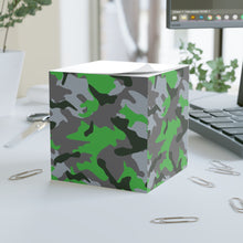 Colorful Camouflage Note Cube - Fun Desk Organizer, Office Supplies, Stationery Gift, Note Pad, Home Decor, Write & Remind