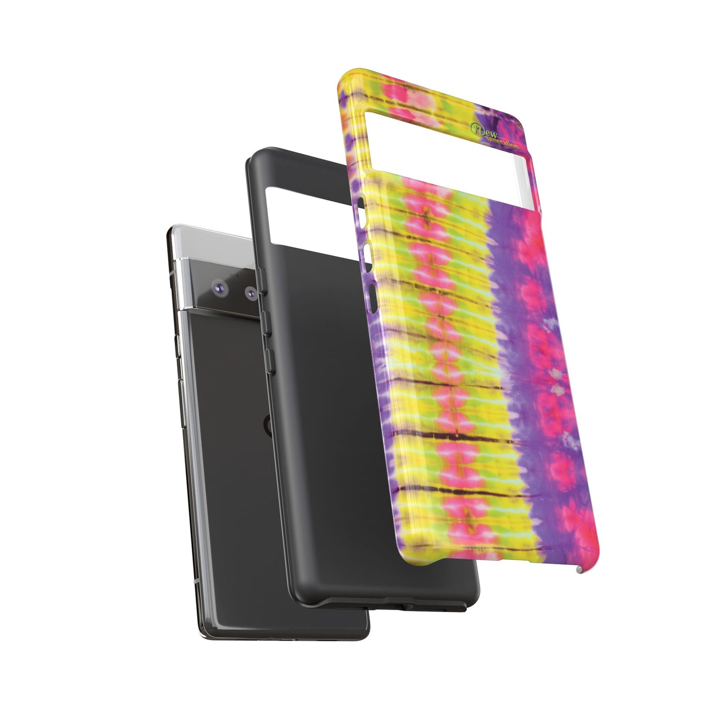 Tie-Dye Phone Case, Colorful Tough Case, Free-Spirited Phone Cover, Gift for Teens, Vibrant Phone Accessory, Funky Style