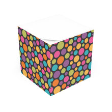 Colorful Polka Note Cube - Fun Desk Organizer, Office Supplies, Stationery Gift, Note Pad, Home Decor, Write & Remind