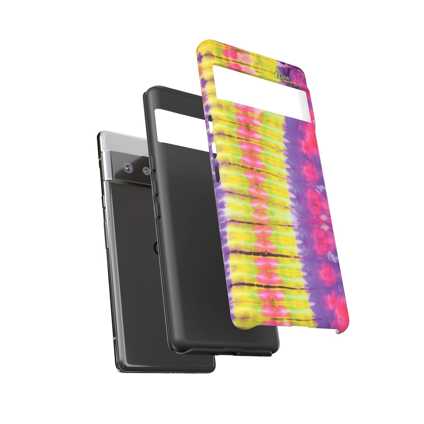 Tie-Dye Phone Case, Colorful Tough Case, Free-Spirited Phone Cover, Gift for Teens, Vibrant Phone Accessory, Funky Style