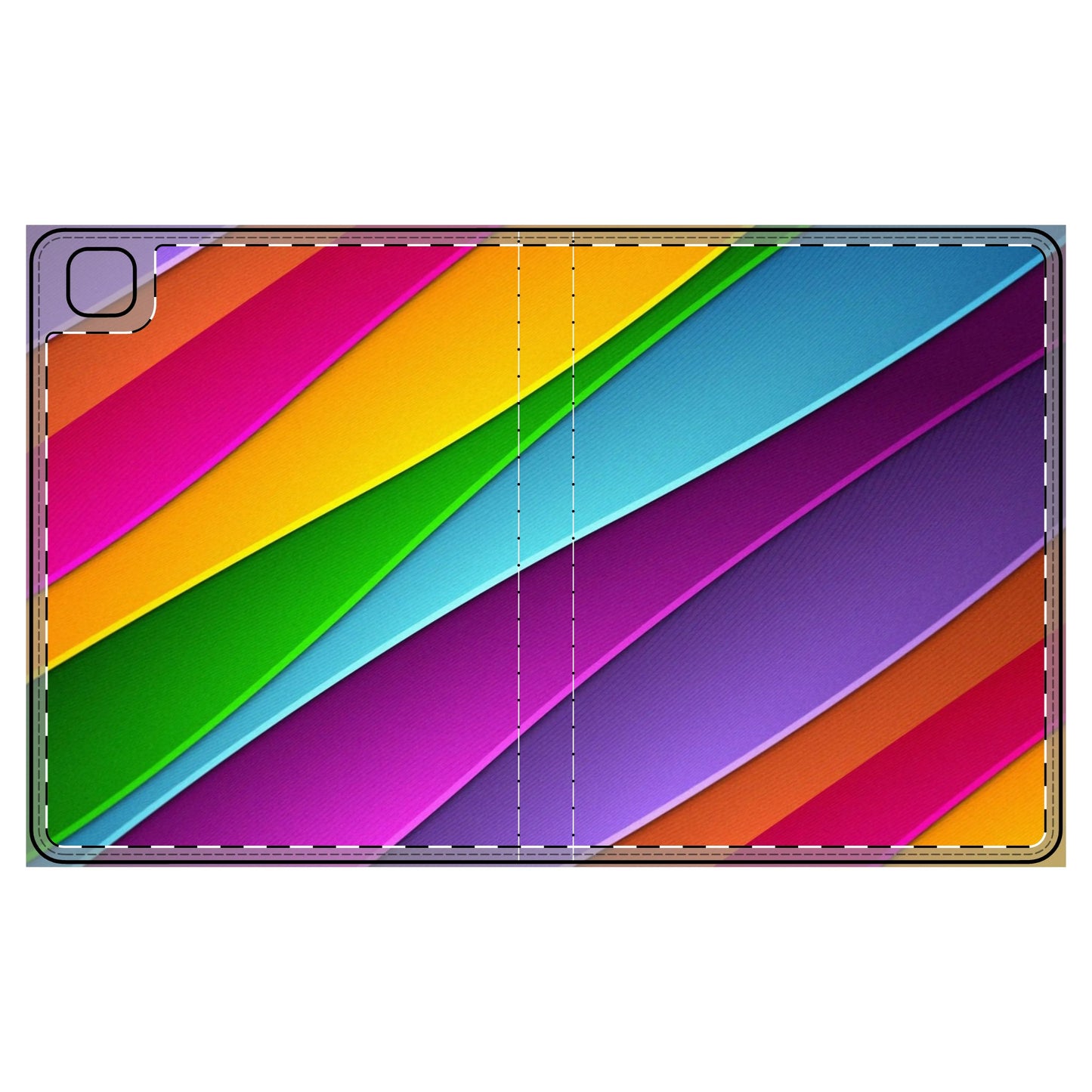 Vibrant Tablet Folio Case - Colorful Protective Sleeve, Tech Accessory, Gift for Students, Art Lovers, Back to School iPad Pro 12.9