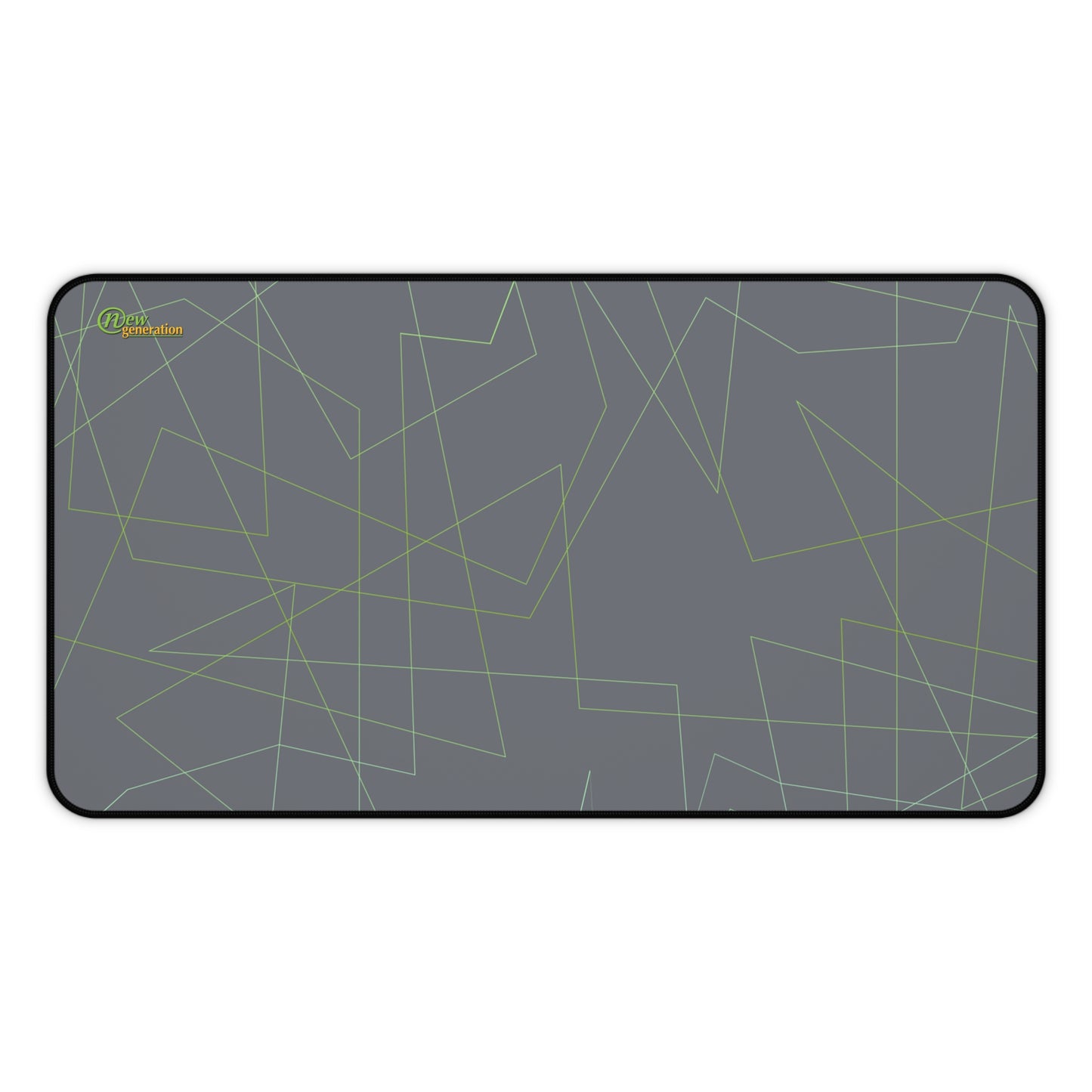 New Generation - Modern Desk Mat with Geometric Design, Office Decor, Workstation Accessory, Gift for Students, Minimalist Home Office 12" × 22"