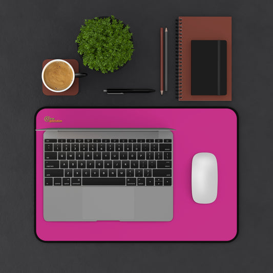 New Generation - Pink Color Desk Mat , Desk Decor, for Home or Office , Waterproof Desk Writing Mat, Large Desk Blotter Protector . 12" × 18"