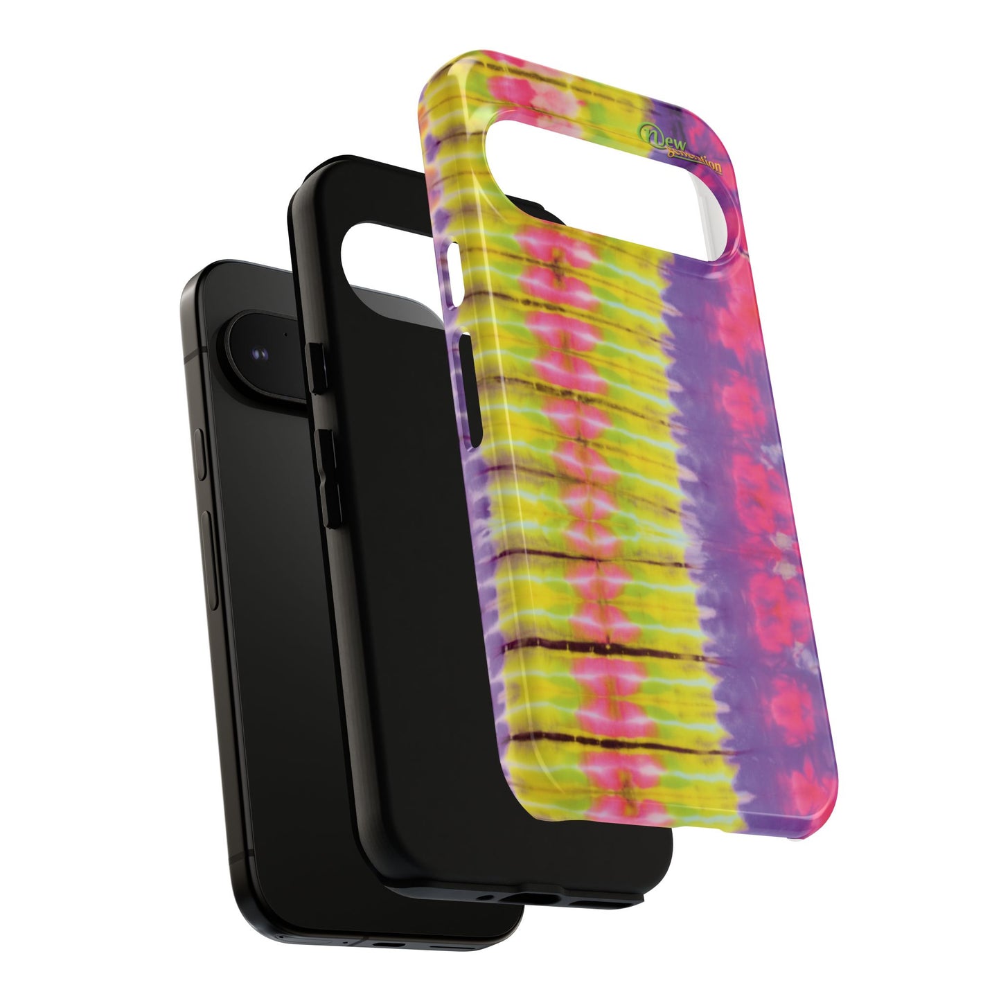 Tie-Dye Phone Case, Colorful Tough Case, Free-Spirited Phone Cover, Gift for Teens, Vibrant Phone Accessory, Funky Style