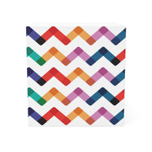 Colorful Chevron Note Cube - Fun Desk Organizer, Office Supplies, Stationery Gift, Note Pad, Home Decor, Write & Remind