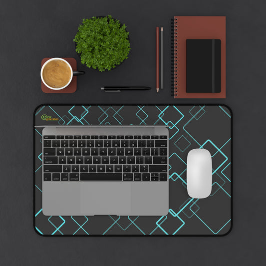 New Generation - Modern Geometric Desk Mat, Office Decor, Workspace Accessories, Gift for Students, Home Office Essentials 12" × 18"