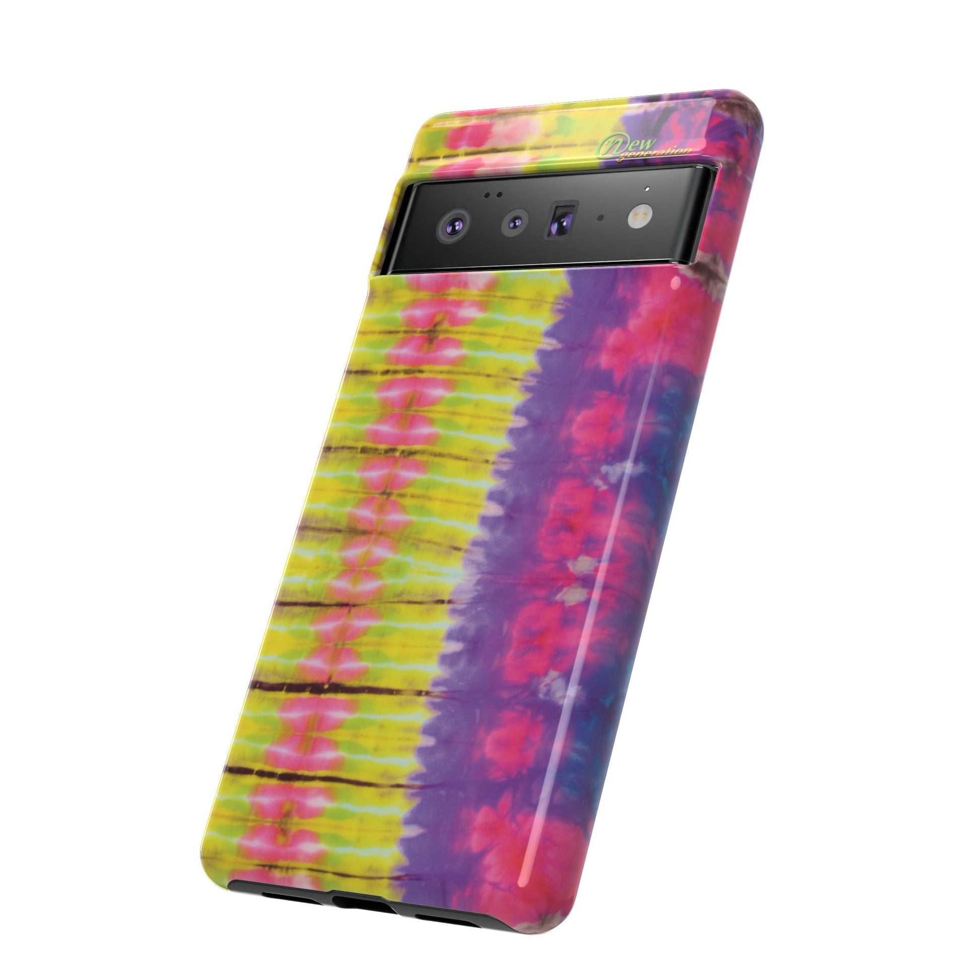 Tie-Dye Phone Case, Colorful Tough Case, Free-Spirited Phone Cover, Gift for Teens, Vibrant Phone Accessory, Funky Style