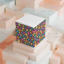 Colorful Polka Note Cube - Fun Desk Organizer, Office Supplies, Stationery Gift, Note Pad, Home Decor, Write & Remind
