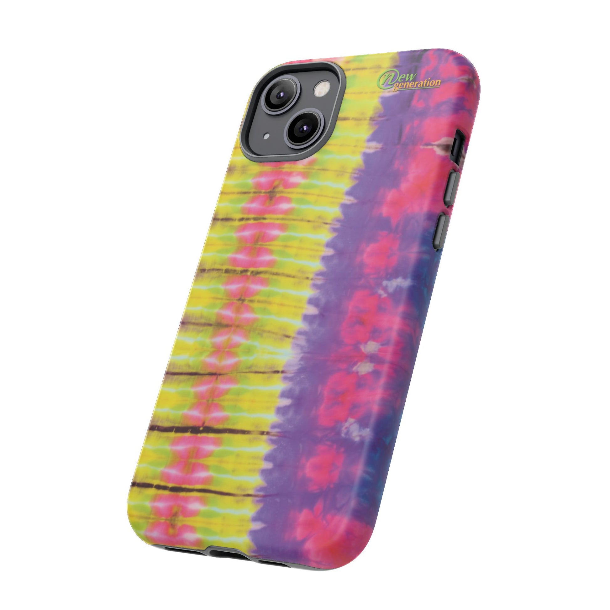 Tie-Dye Phone Case, Colorful Tough Case, Free-Spirited Phone Cover, Gift for Teens, Vibrant Phone Accessory, Funky Style