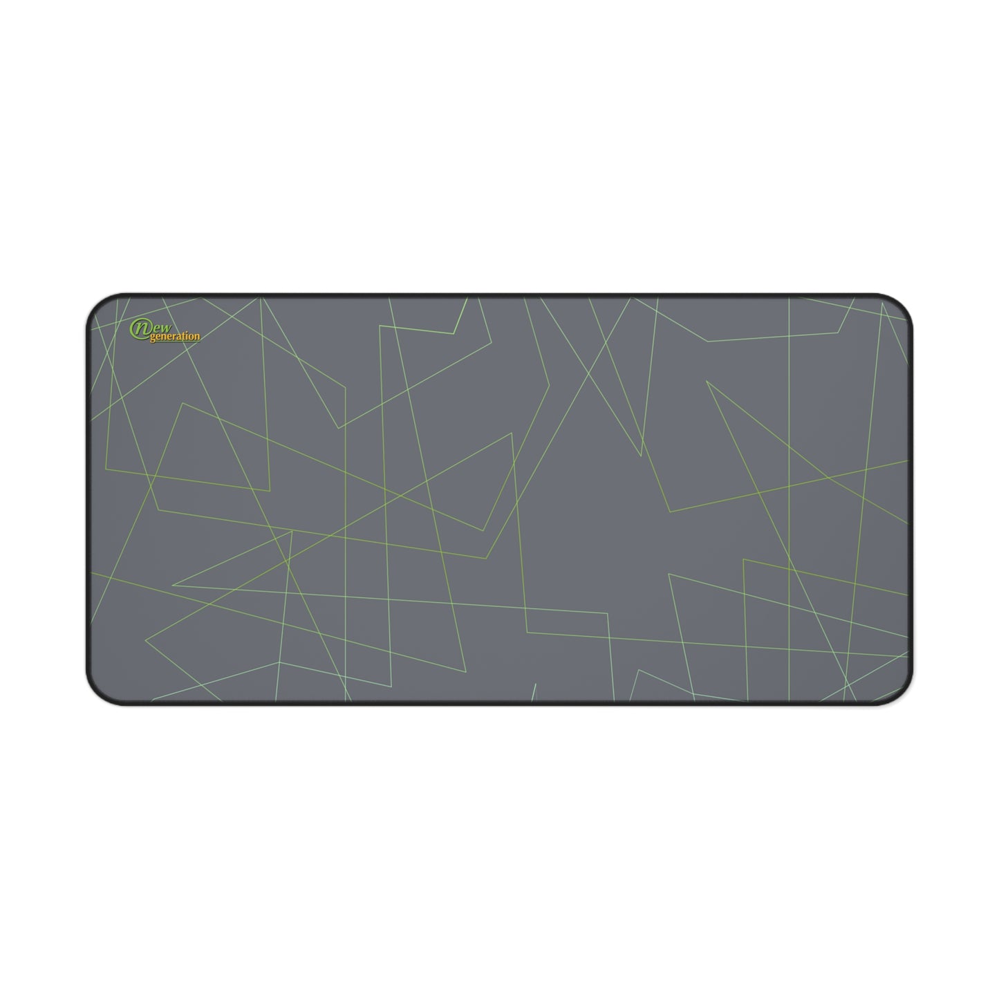 New Generation - Modern Desk Mat with Geometric Design, Office Decor, Workstation Accessory, Gift for Students, Minimalist Home Office 16" × 32"