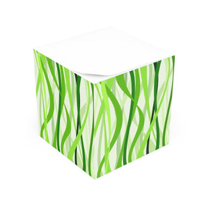 Colorful Pattern Note Cube - Fun Desk Organizer, Office Supplies, Stationery Gift, Note Pad, Home Decor, Write & Remind