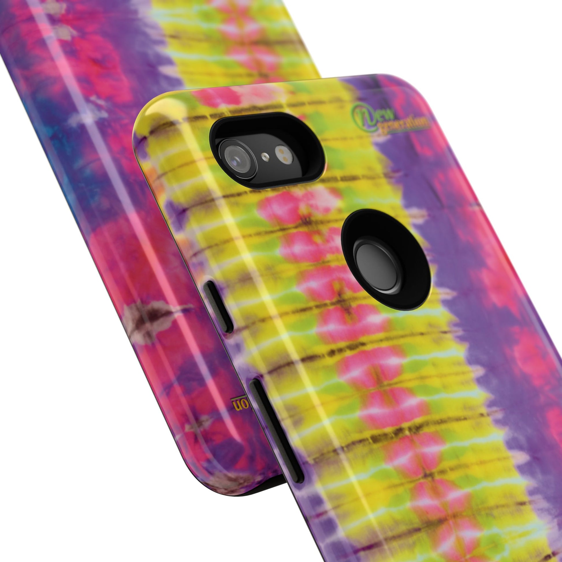 Tie-Dye Phone Case, Colorful Tough Case, Free-Spirited Phone Cover, Gift for Teens, Vibrant Phone Accessory, Funky Style