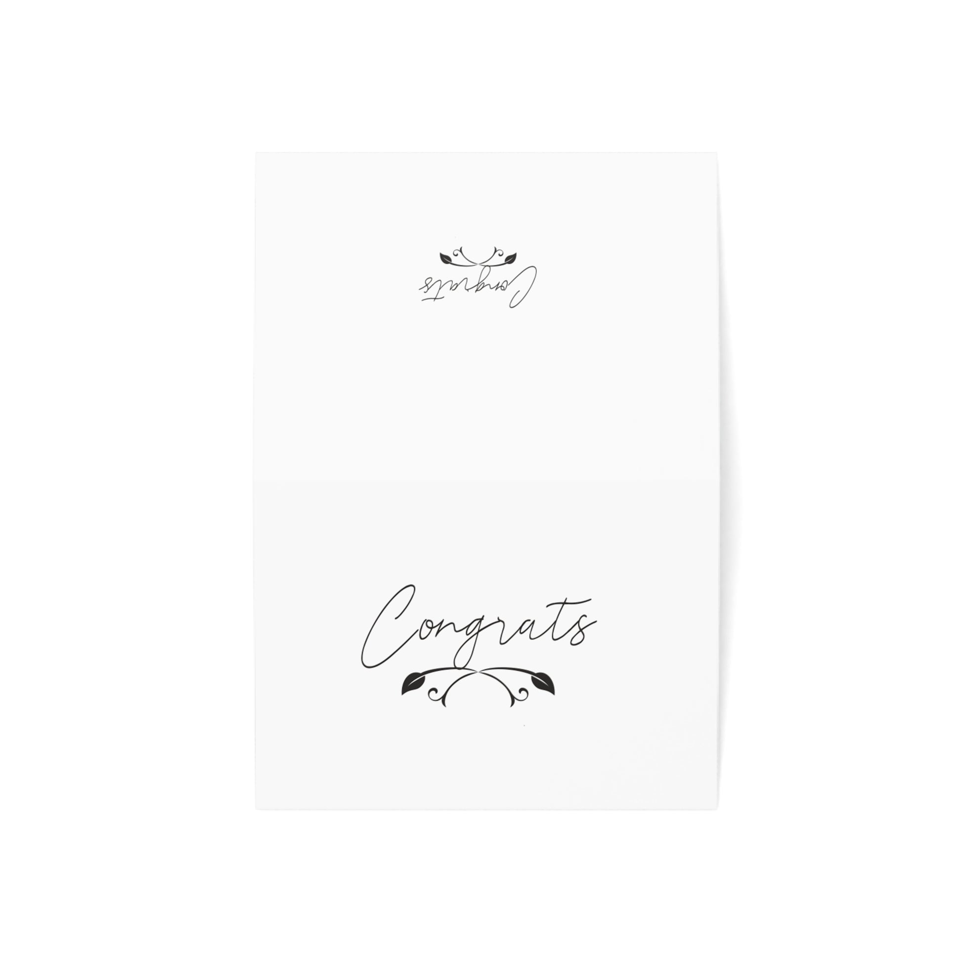 New Generation - Elegant Congrats Greeting Cards Set, Minimalist Congratulations Cards for Weddings, Birthdays, Graduations, 1-50pcs