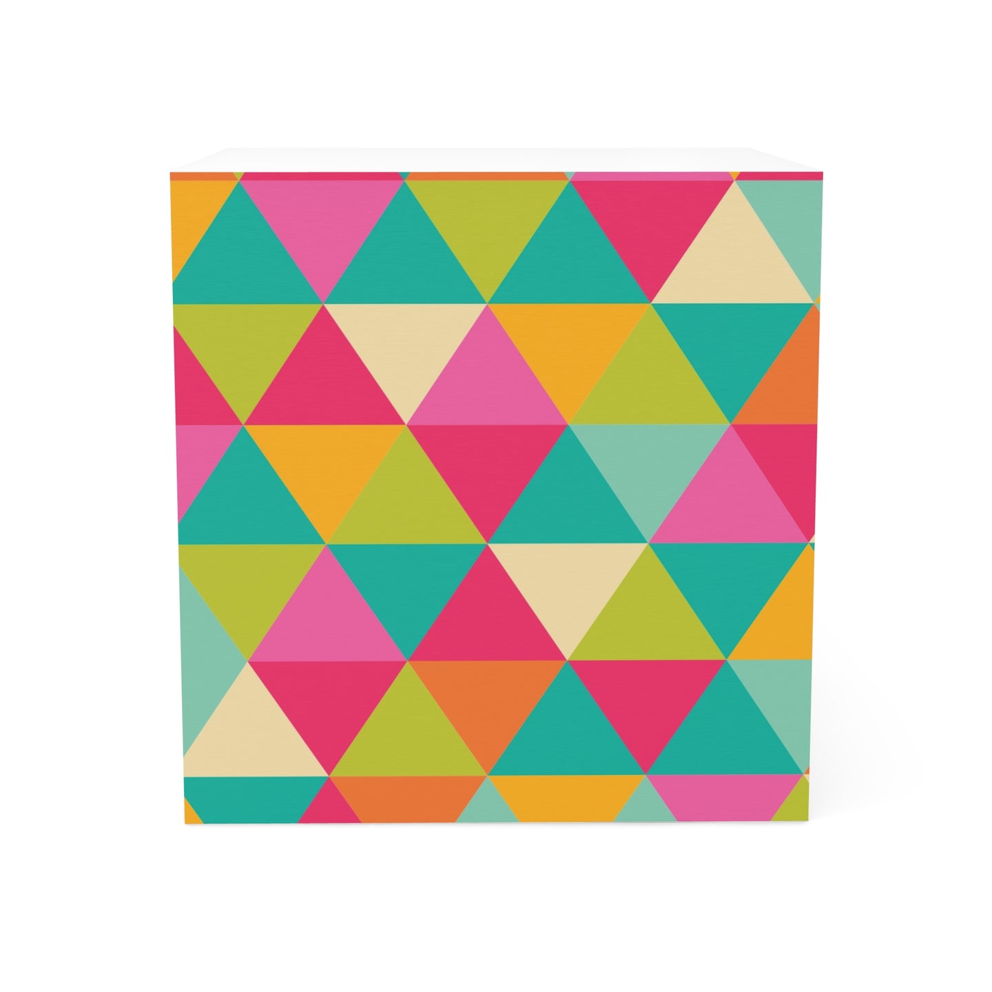 Colorful Pattern Note Cube - Fun Desk Organizer, Office Supplies, Stationery Gift, Note Pad, Home Decor, Write & Remind