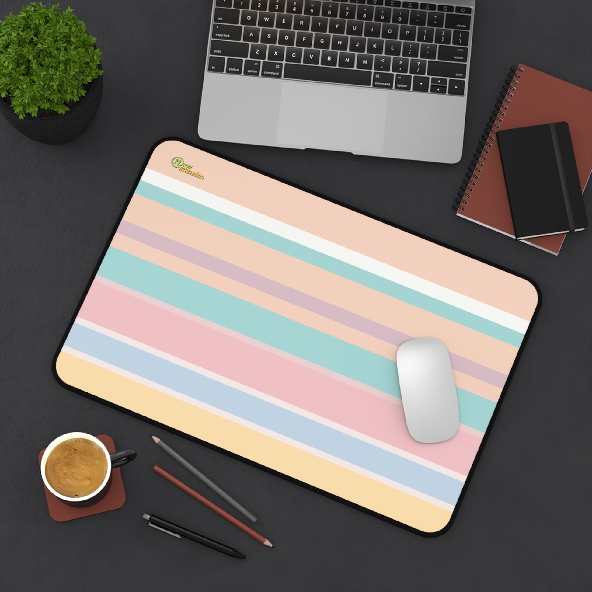 New Generation - Desk Mat - Minimalist Home Office Decor, Office Accessories, Computer Mousepad, Gift for Students, Modern Desk Essentials
