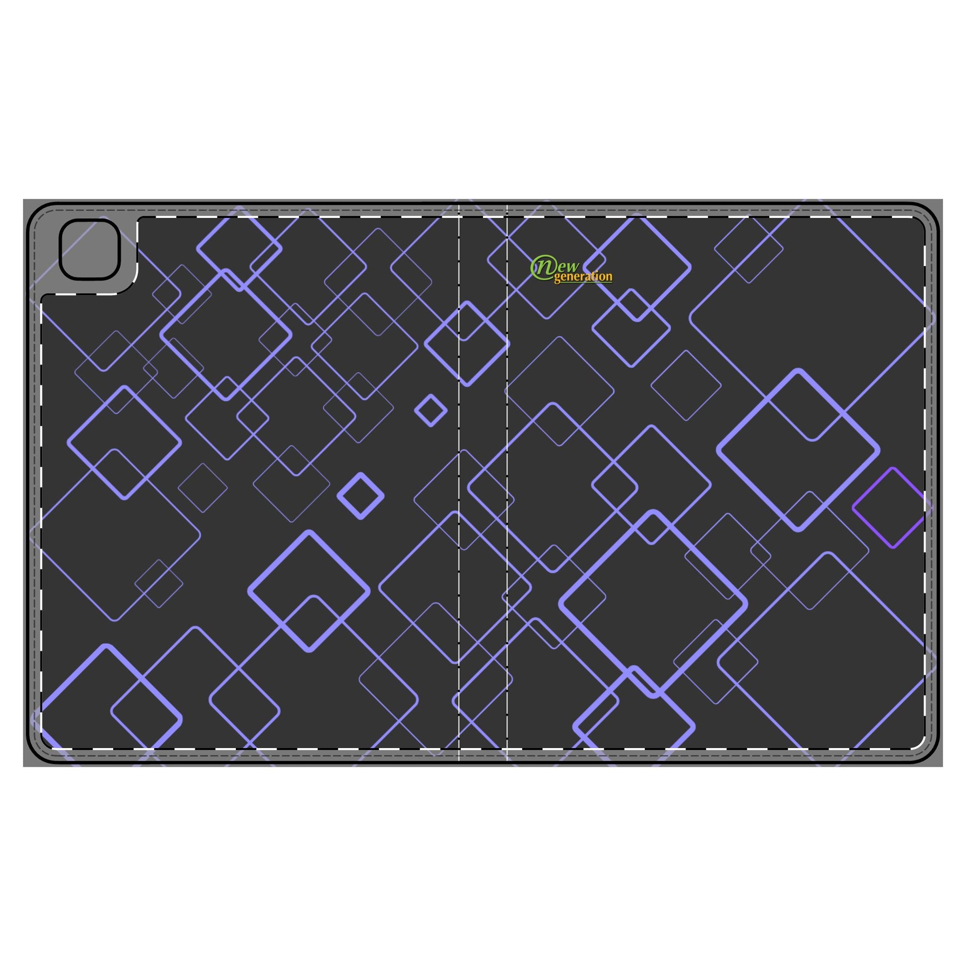 Modern Geometric Tablet Folio Case, Stylish Tech Sleeve, Gift for Students, Office Essentials, Unique Design for Tech Lovers iPad Pro 12.9