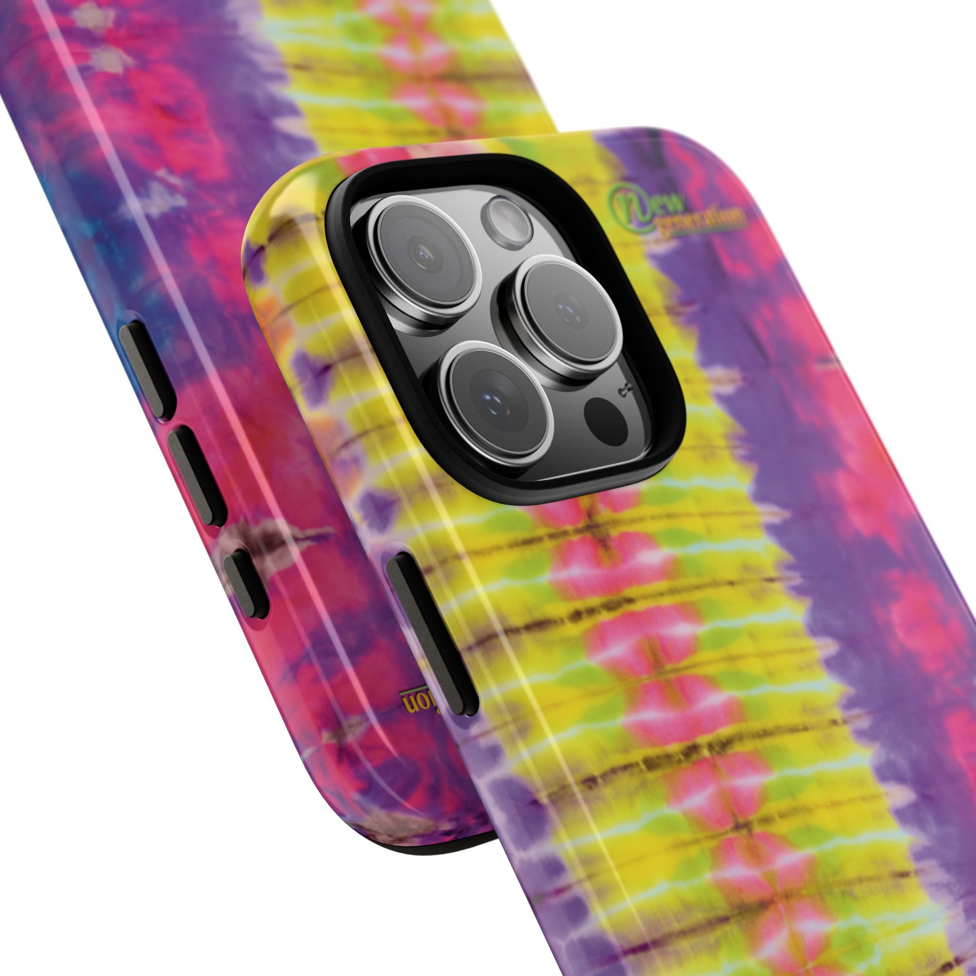 Tie-Dye Phone Case, Colorful Tough Case, Free-Spirited Phone Cover, Gift for Teens, Vibrant Phone Accessory, Funky Style