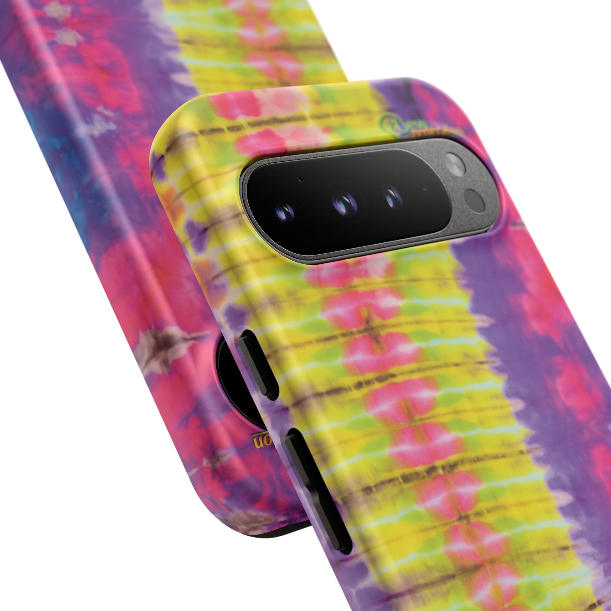 Tie-Dye Phone Case, Colorful Tough Case, Free-Spirited Phone Cover, Gift for Teens, Vibrant Phone Accessory, Funky Style