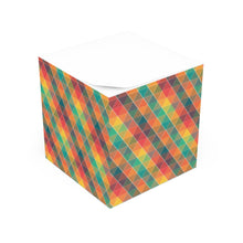 Colorful Pattern Note Cube - Fun Desk Organizer, Office Supplies, Stationery Gift, Note Pad, Home Decor, Write & Remind