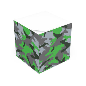 Colorful Camouflage Note Cube - Fun Desk Organizer, Office Supplies, Stationery Gift, Note Pad, Home Decor, Write & Remind