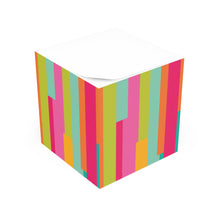 Colorful Pattern Note Cube - Fun Desk Organizer, Office Supplies, Stationery Gift, Note Pad, Home Decor, Write & Remind