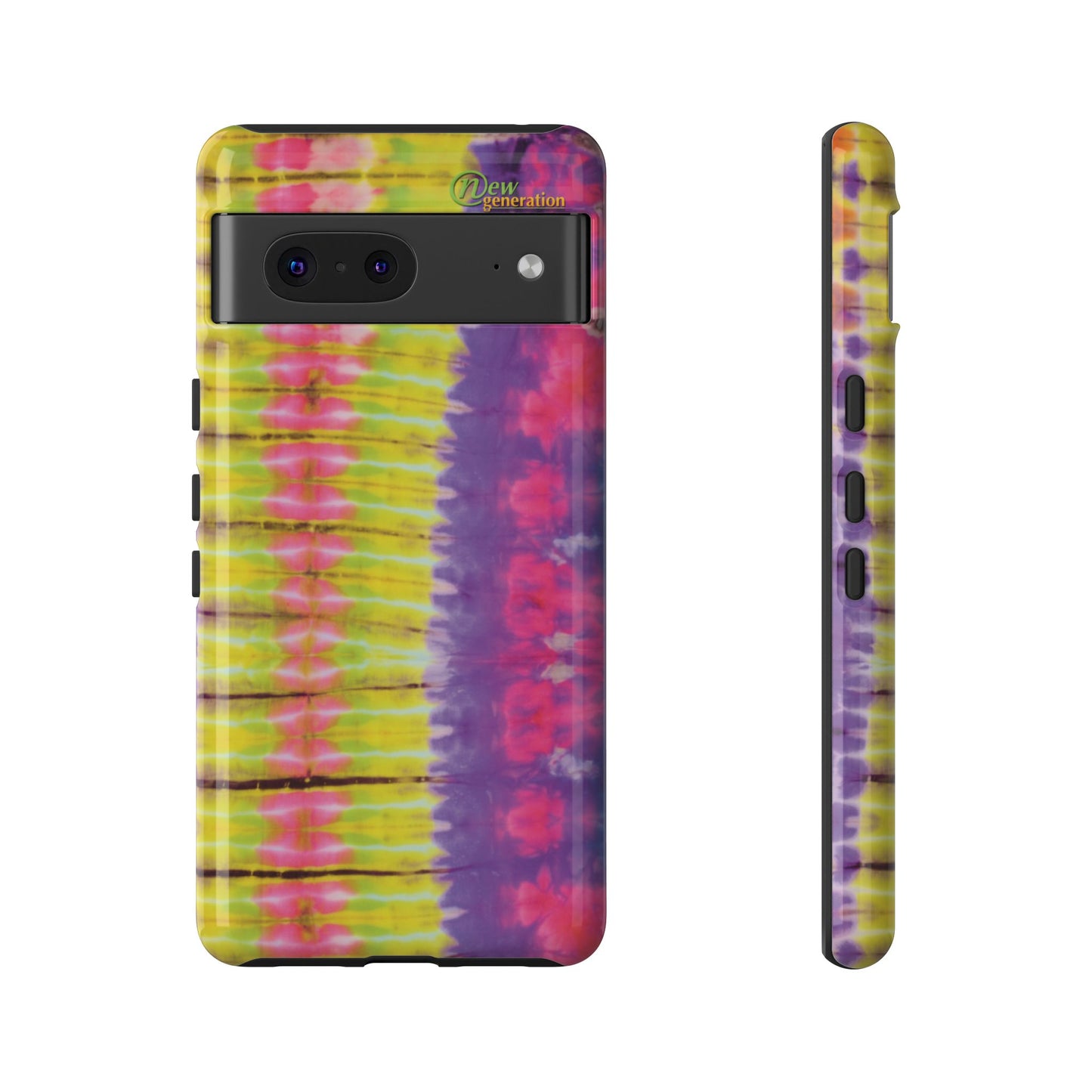 Tie-Dye Phone Case, Colorful Tough Case, Free-Spirited Phone Cover, Gift for Teens, Vibrant Phone Accessory, Funky Style Google Pixel 7 Glossy