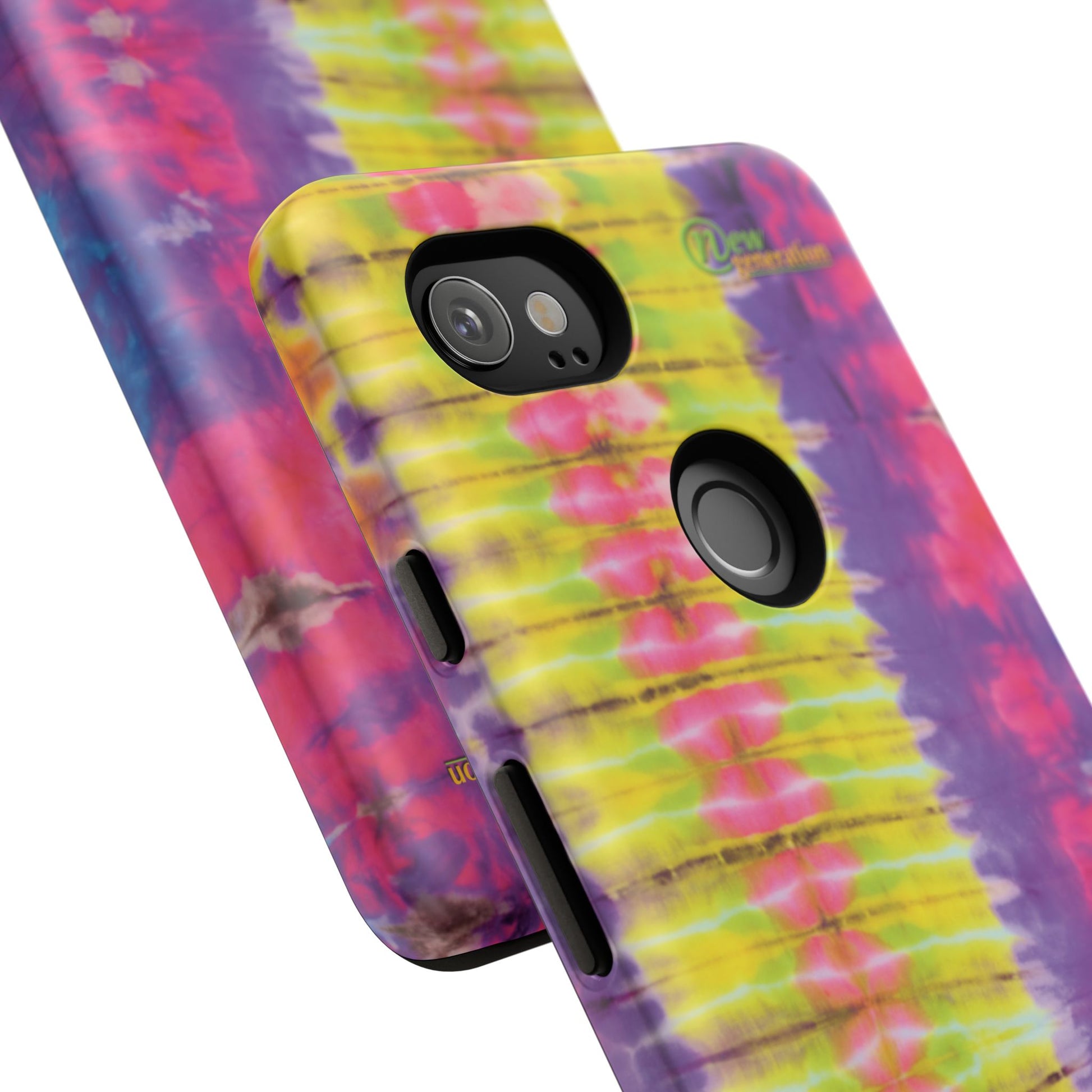 Tie-Dye Phone Case, Colorful Tough Case, Free-Spirited Phone Cover, Gift for Teens, Vibrant Phone Accessory, Funky Style