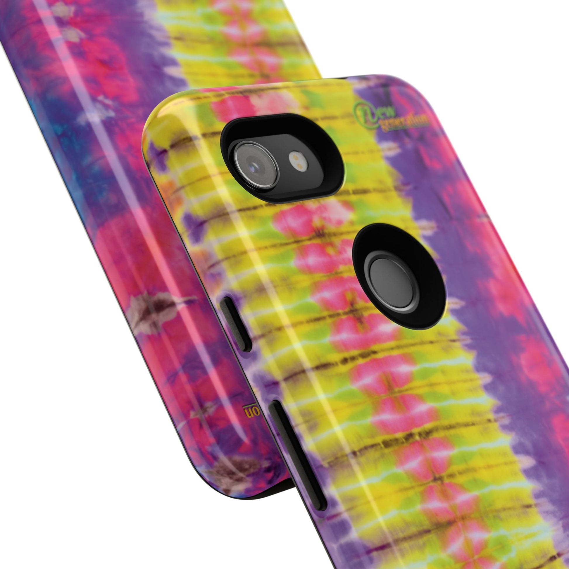 Tie-Dye Phone Case, Colorful Tough Case, Free-Spirited Phone Cover, Gift for Teens, Vibrant Phone Accessory, Funky Style