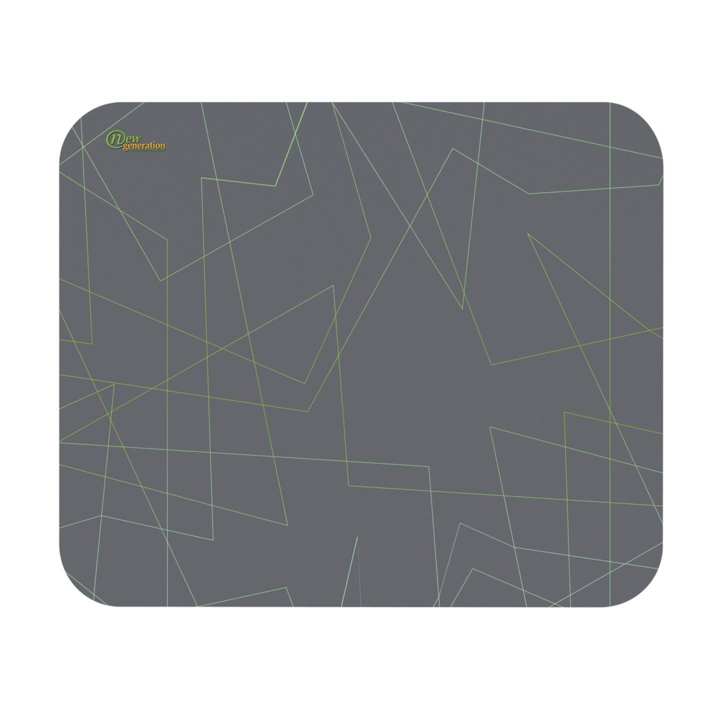 New Generation - Geometric Gray Mouse Pad, Stylish Desk Accessory for Home Office, Gamer Gift, Minimalist Office Decor, Ergonomic Mousepad