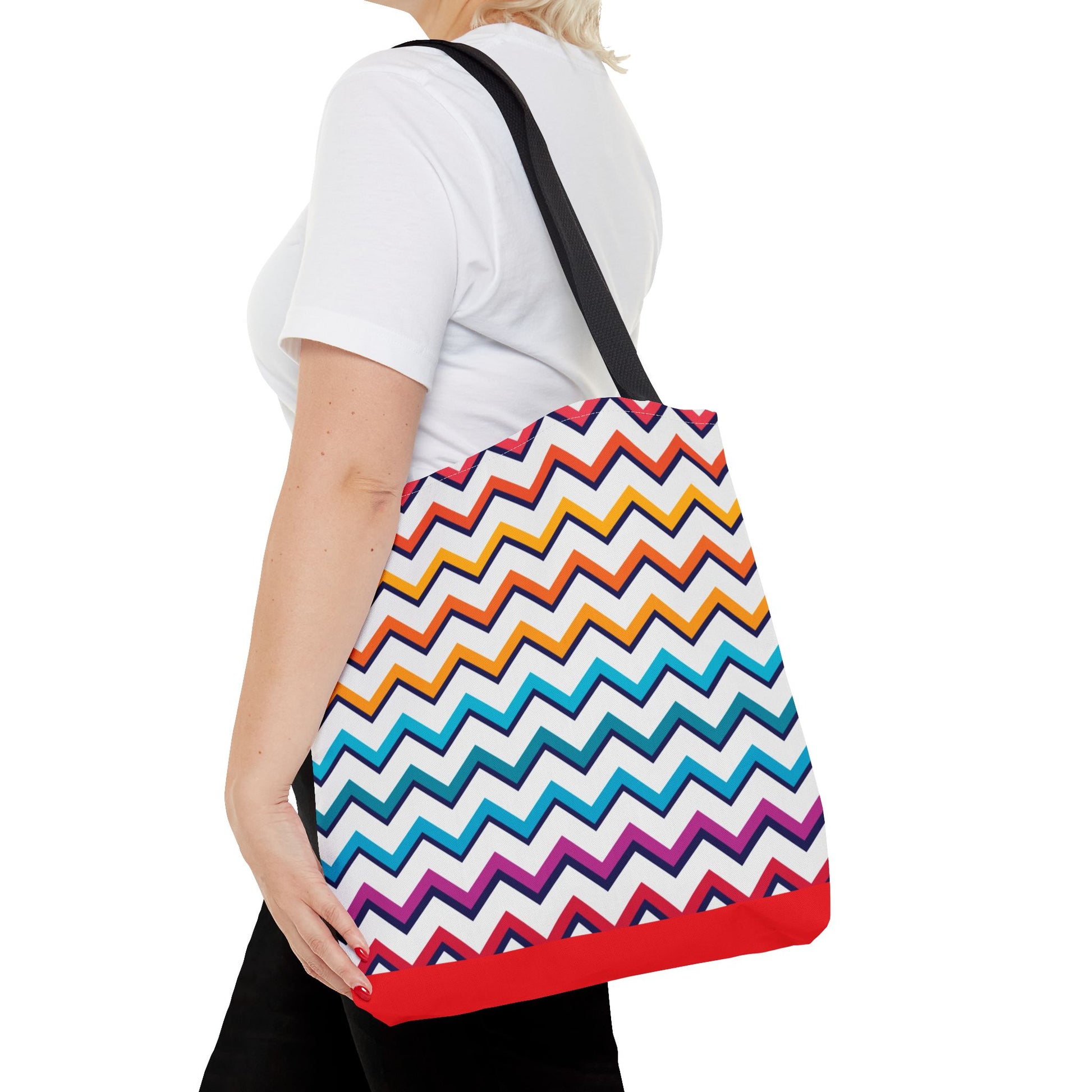New Generation - Chevron -Tote Bag Colorful Pattern, Shopping Bag, Gypsy Style Handbag, Festival Tote for Women, Unique Gift Idea